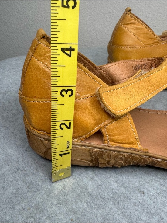 Josef Seibel Rosalie 42 Leather Sandals in Color Mango Floral Sole Women Size 41 - Picture 9 of 10